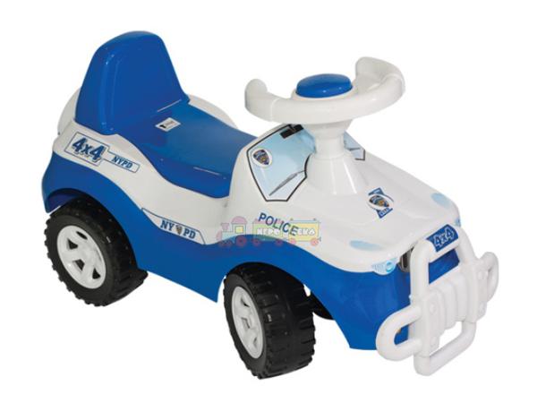 Машинка-каталка Джипик Синяя полицейская (105b)