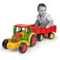 Большой игрушечный трактор Гигант с прицепом (66100)